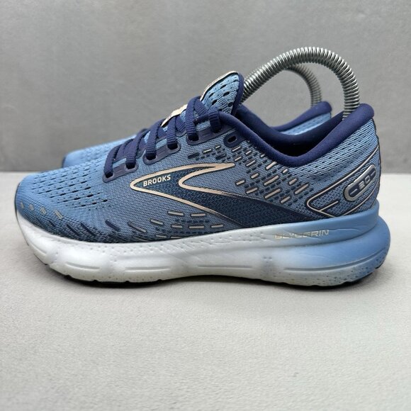 Womens Size 7 (B) Brooks Glycerin 20 Shoes Blissful Blue Running Sneakers - Picture 3 of 8